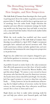 The Little Book of Common Sense Investing: The Only Way to Guarantee Your Fair Share of Stock Market Returns (Little Books Big Profits)