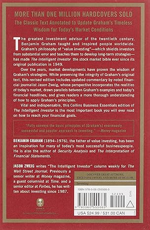 The Intelligent Investor Rev Ed.: The Definitive Book on Value Investing